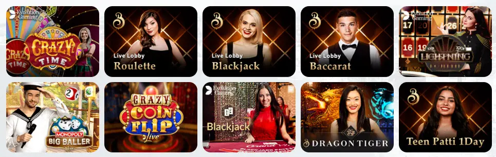 Jeux de casino en direct SevenPlay Casino