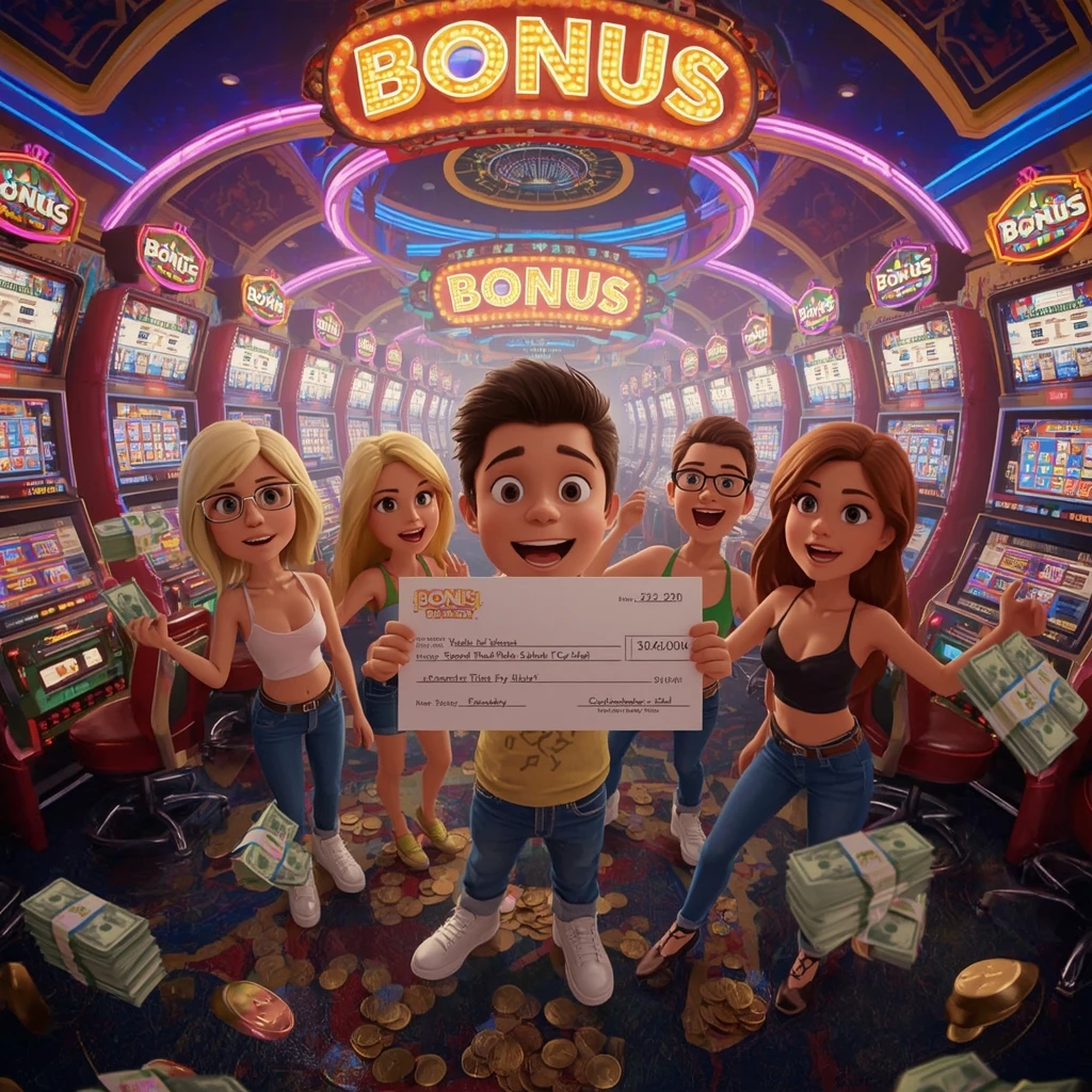 bonus dans les mains d'un homme au casino SEVENPLAY CASINO