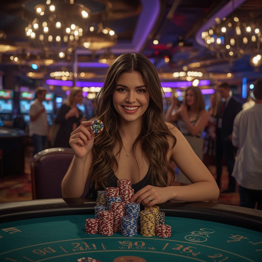 bonus dans les mains de l'homme au casino SEVENPLAY CASINO
